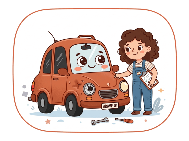 Accident Damaged Vehicles service illustration